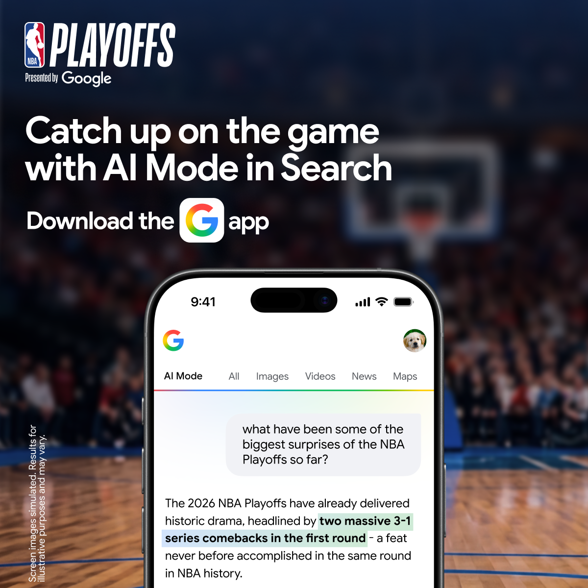 Google Facebook ad