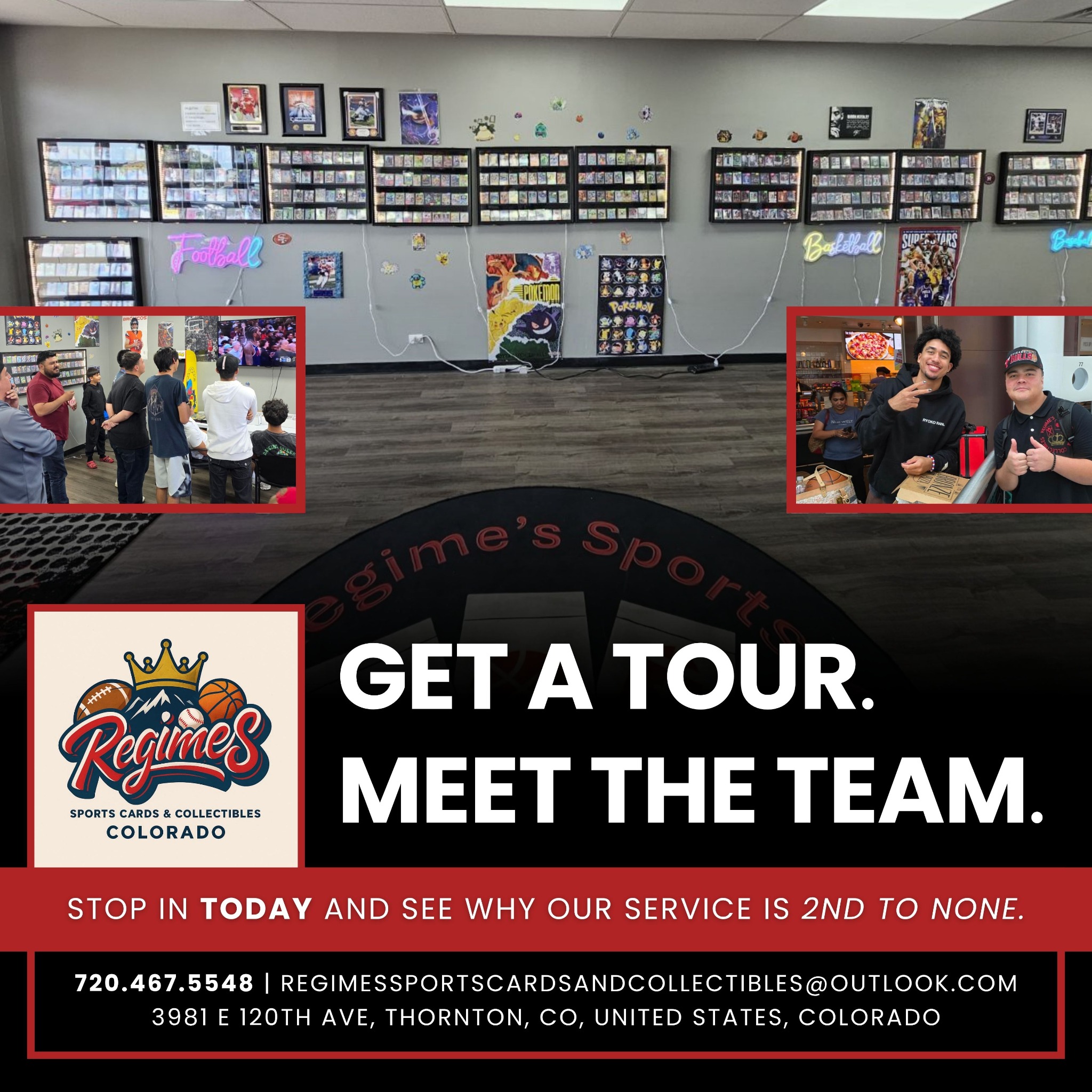 Regimes Sports Cards and Collectibles Facebook ad