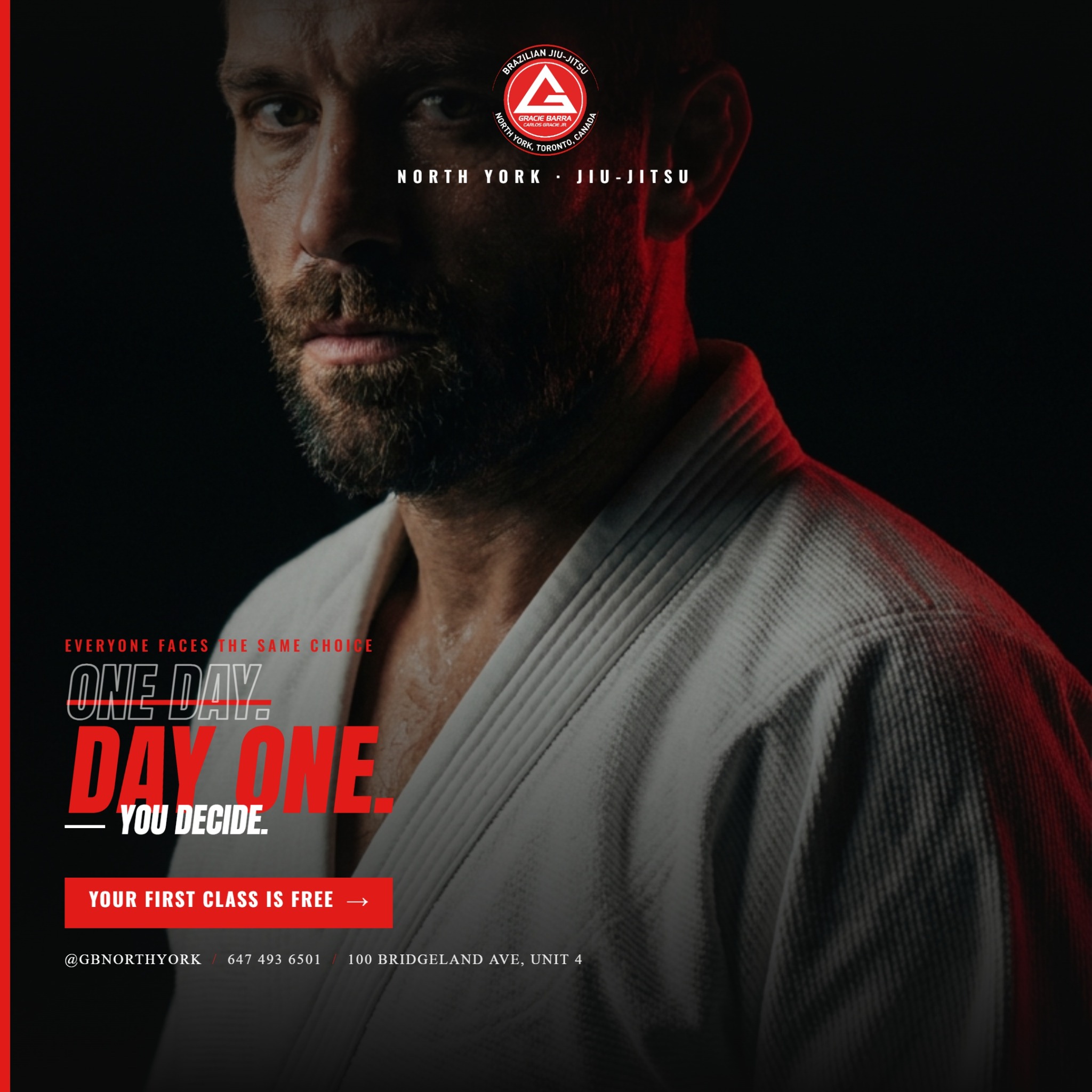 Gracie Barra North York Toronto Facebook ad