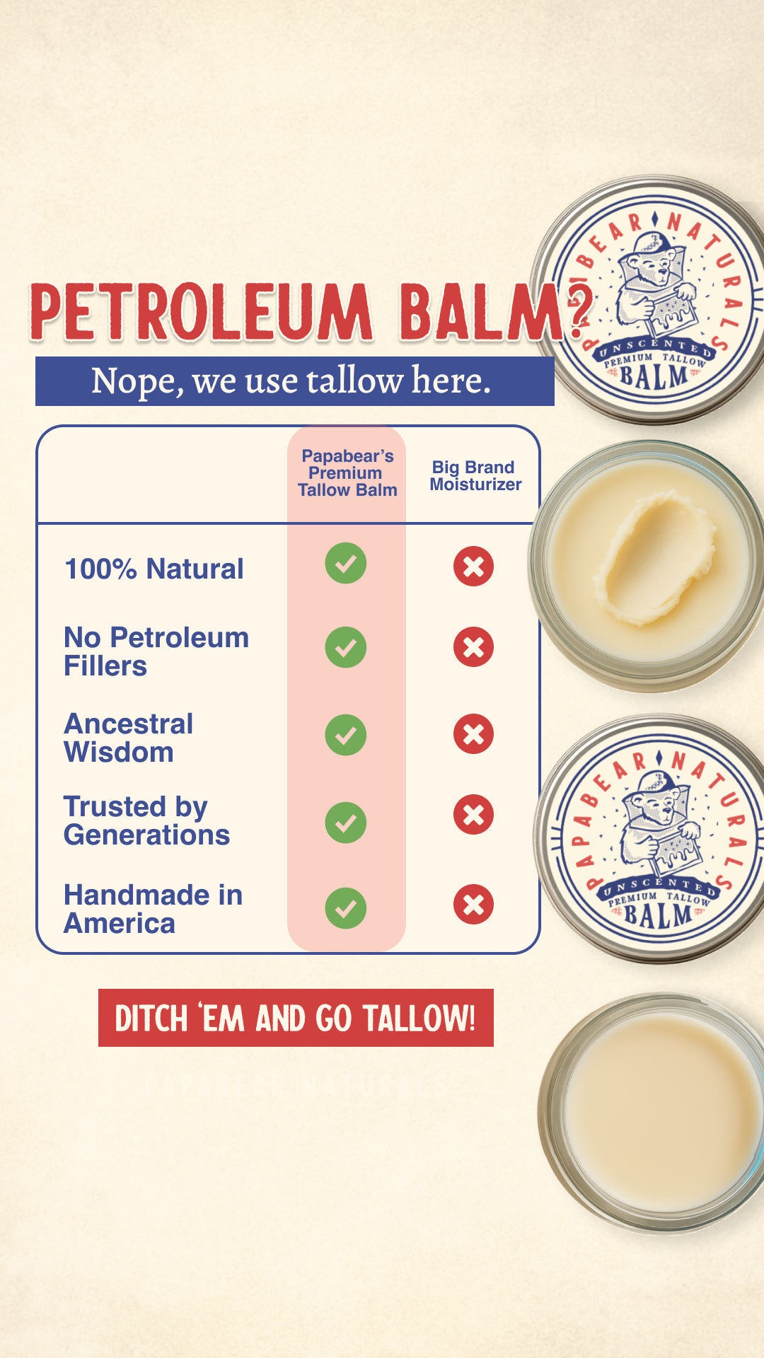 Papabear Naturals Facebook ad
