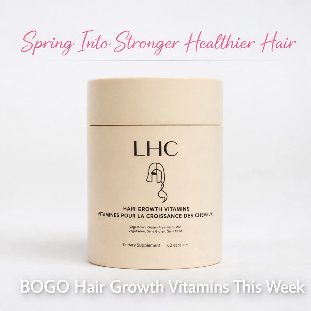 Laced Hair Care Facebook ad: BOGO Hair Vitamins: Buy One, Get One Free