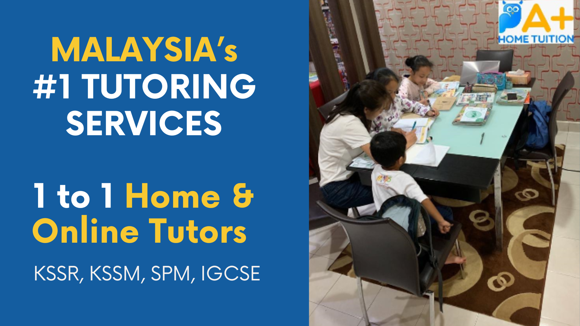A+ Home Tuition Malaysia Facebook ad from Mar 23, 2026