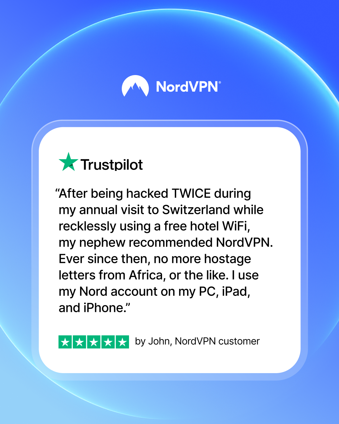 NordVPN Facebook ad from Mar 25, 2026