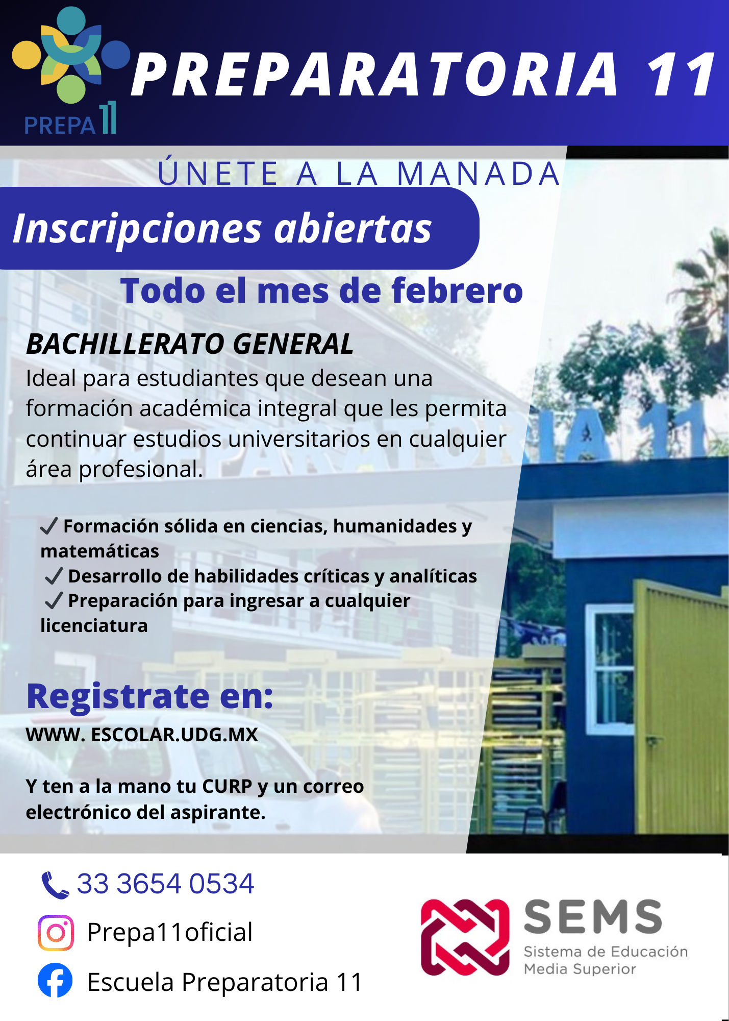 Escuela Preparatoria No 11 Facebook ad: Universidad de Guadalajara, Sistema de Educación Media…