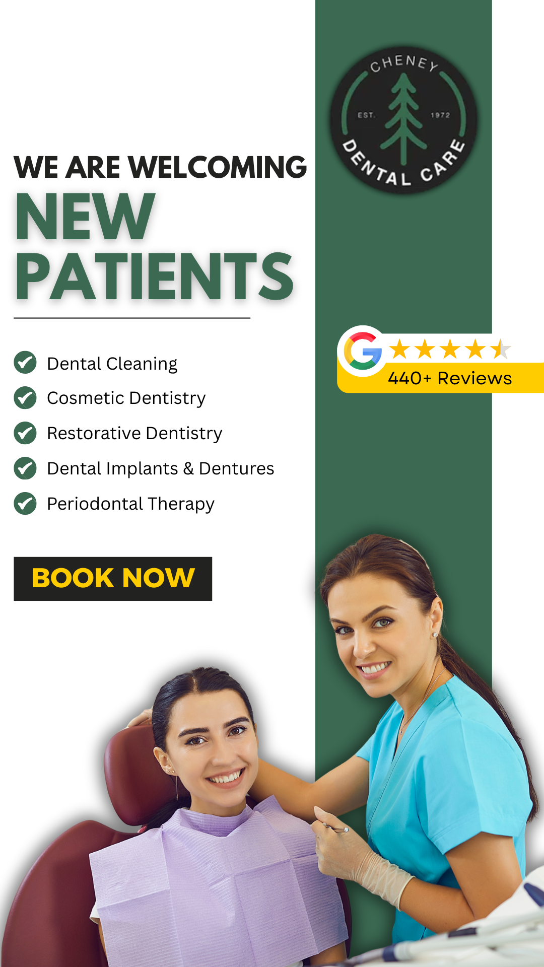 Cheney Dental Care Facebook ad from Jul 11, 2025