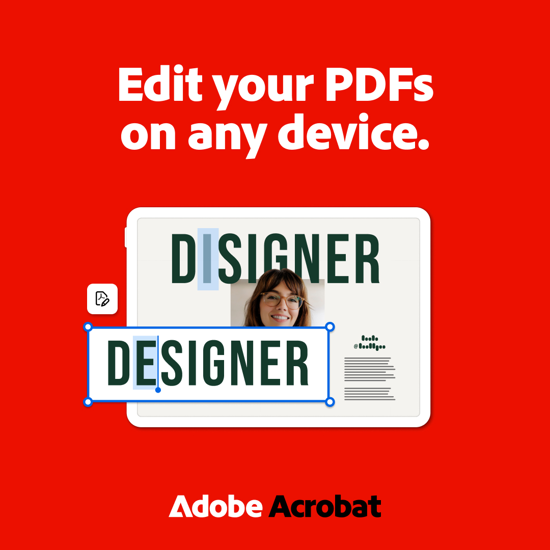 Adobe Acrobat Facebook ad
