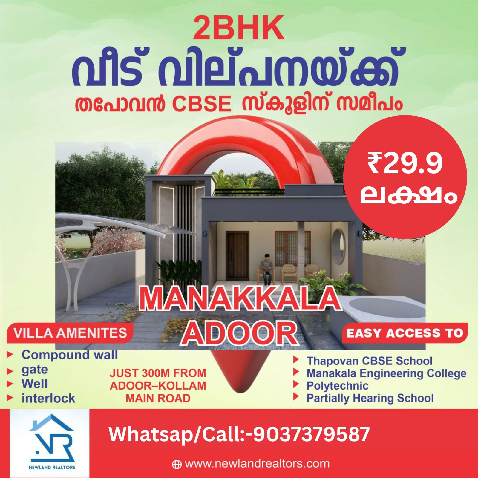 New Land Realtors Facebook ad: Chat with us