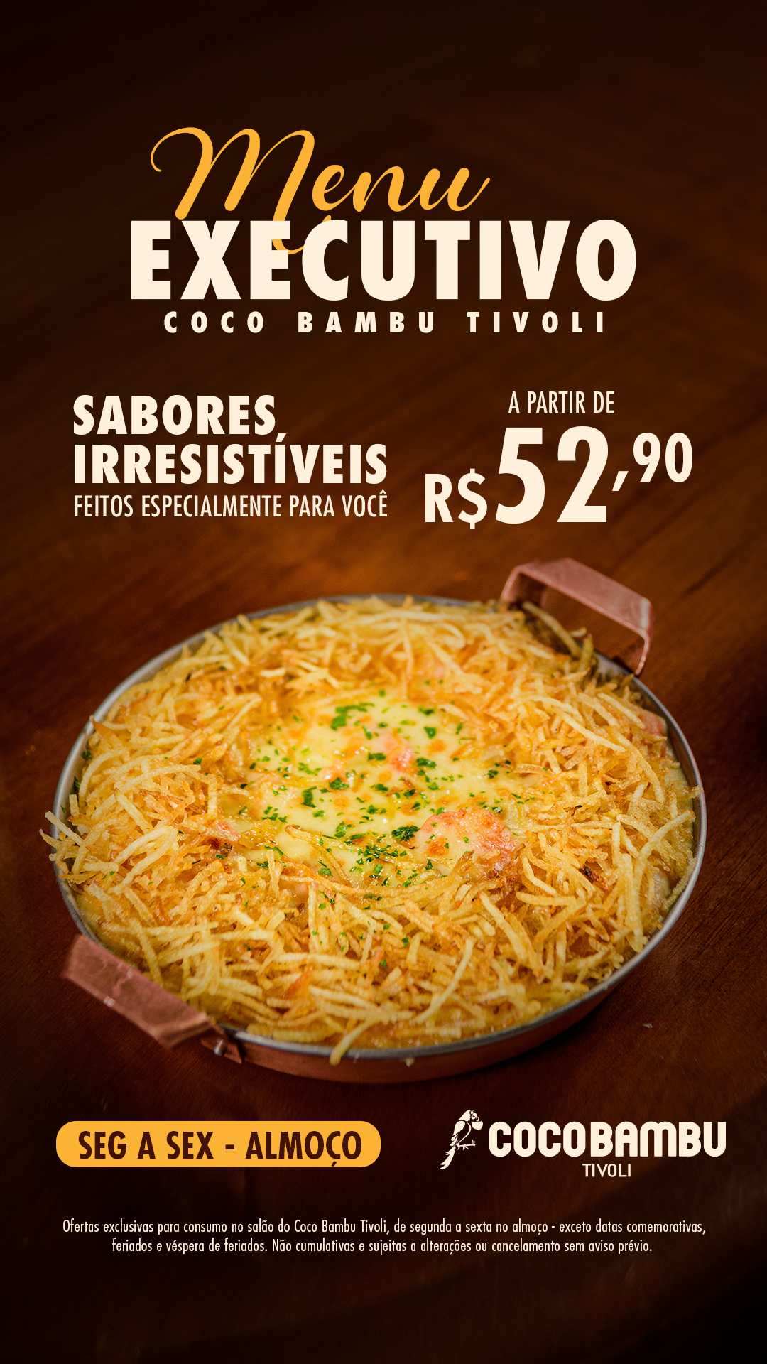 Coco Bambu Tivoli Facebook ad from Dec 22, 2025