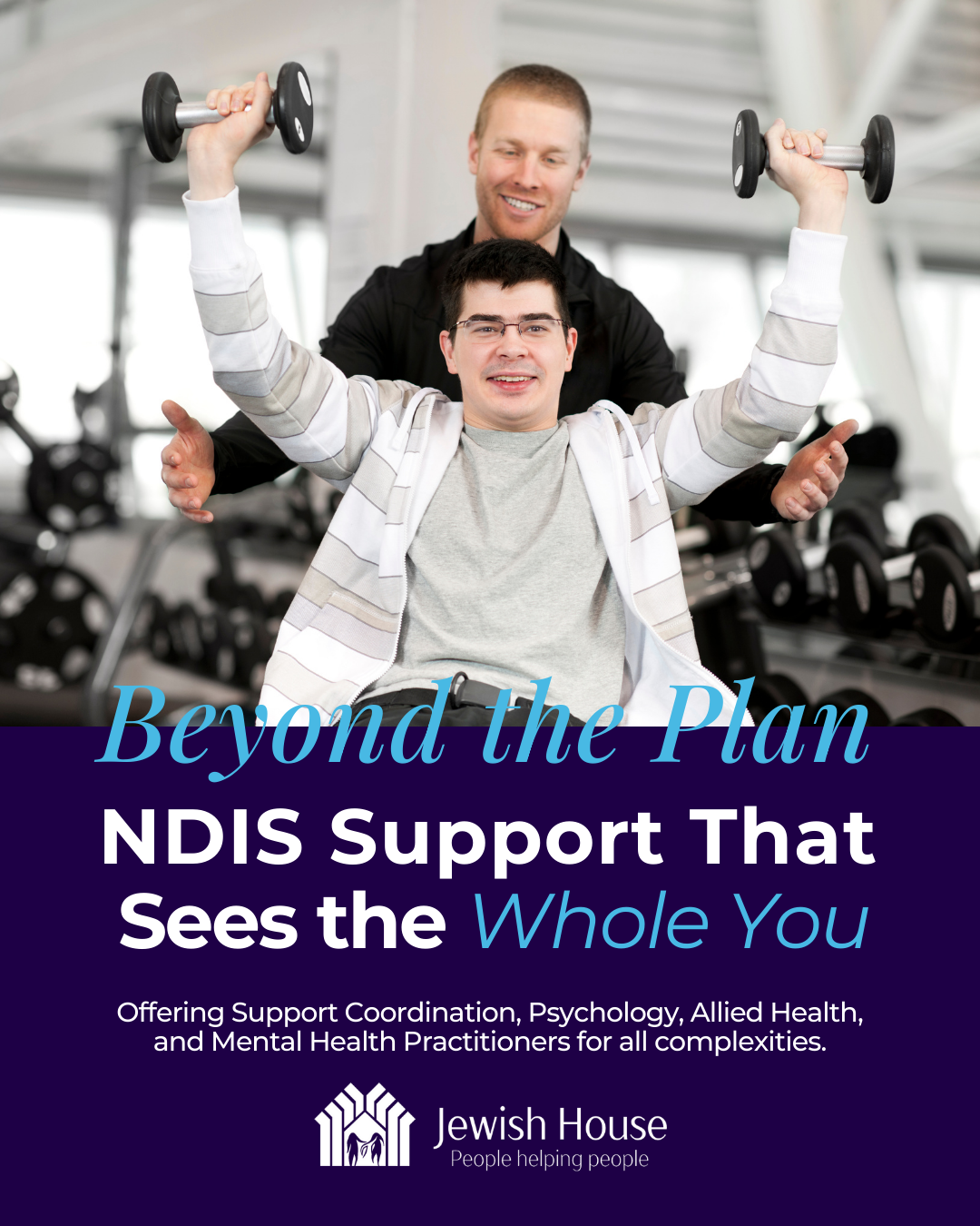 Jewish House Facebook ad: NDIS Support by Jewish House