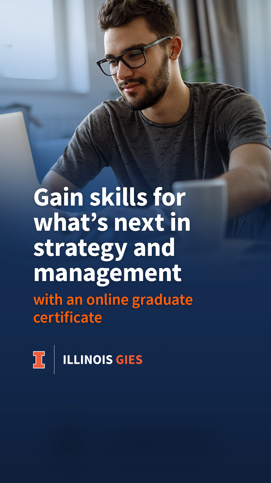 Gies Online at Illinois Gies Business Facebook ad from Dec 17, 2025