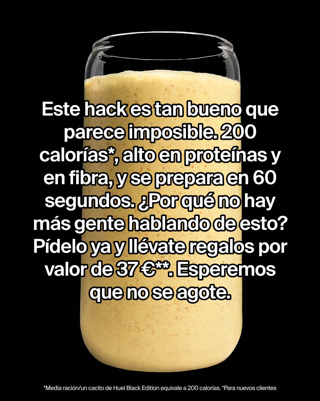 Huel Facebook ad: Se acabó picotear todo el día