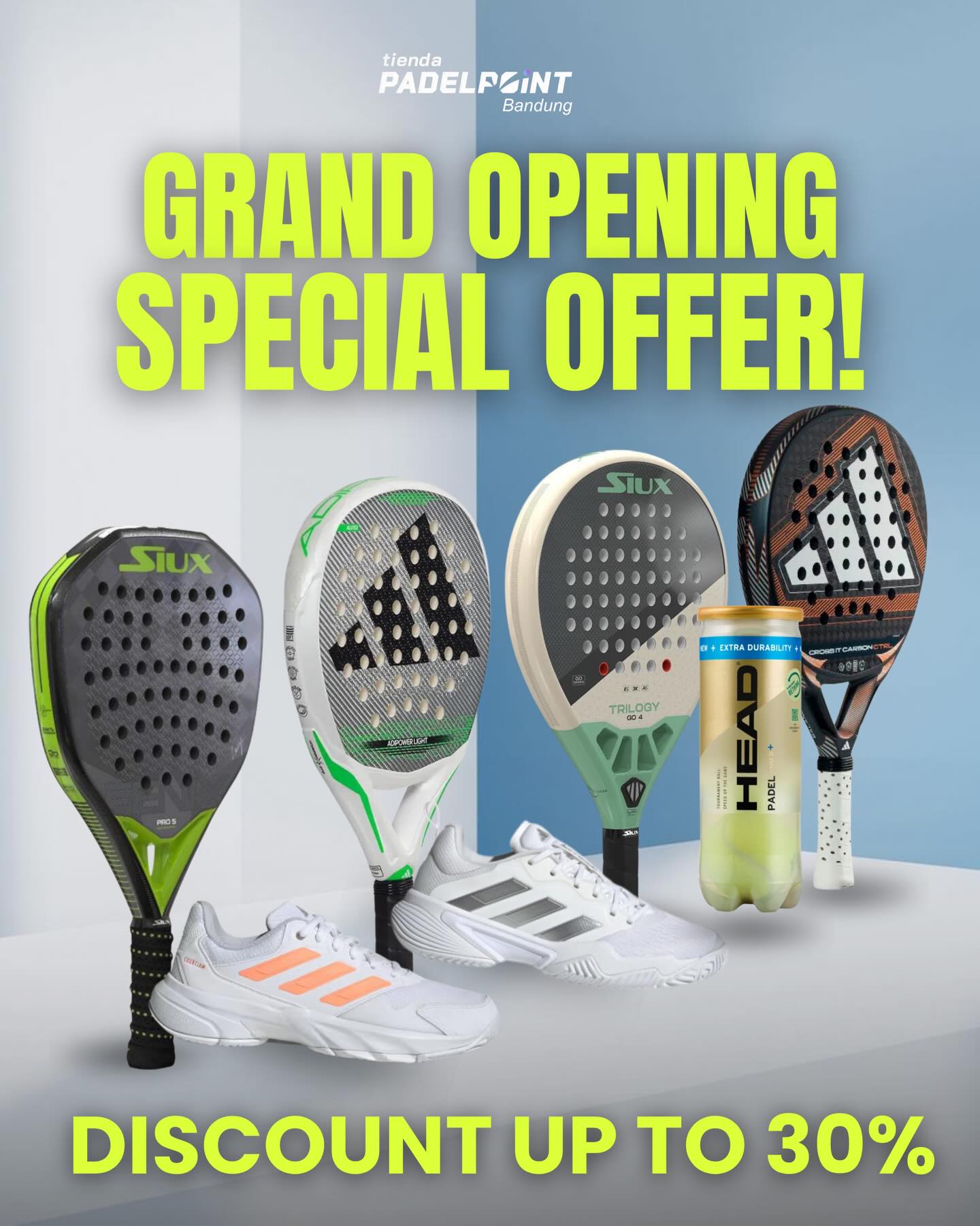 Tienda Padelpoint Bandung Facebook ad