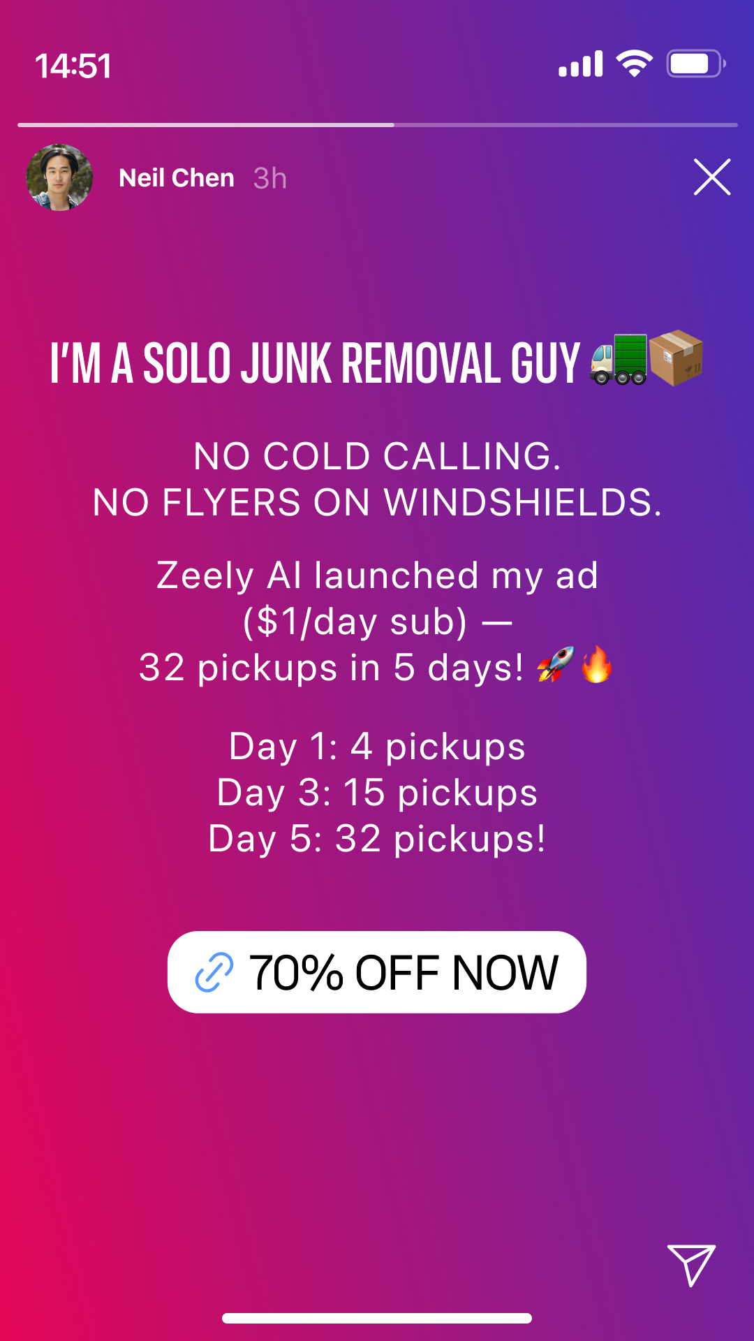 Zeely Facebook ad