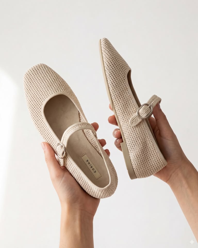 The Shoê Box Facebook ad: Saville Flat Beige