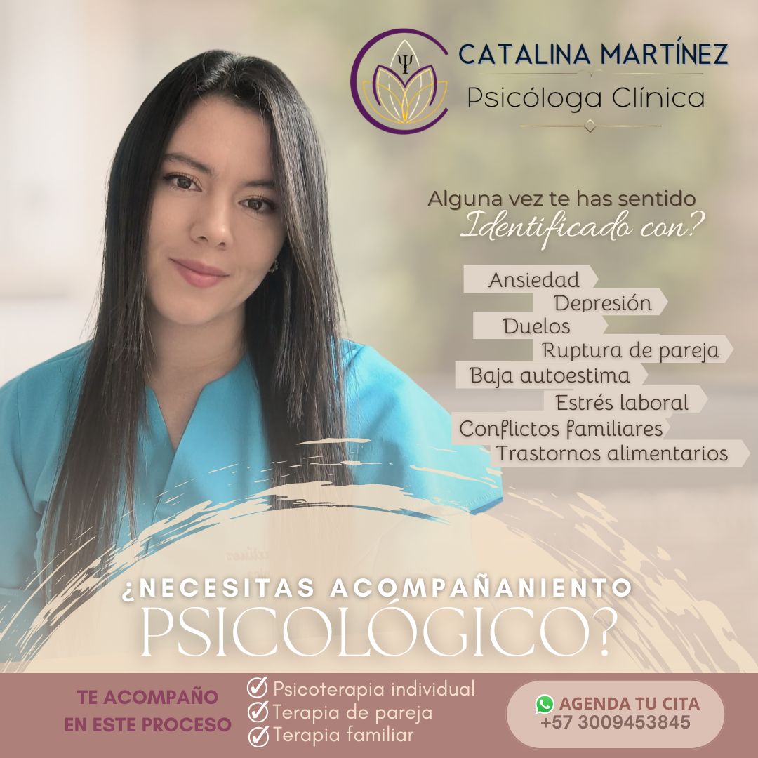 Catalina Martínez Psicóloga Facebook ad: 𝐀𝐆𝐄𝐍𝐃𝐀 𝐓𝐔 𝐂𝐈𝐓𝐀