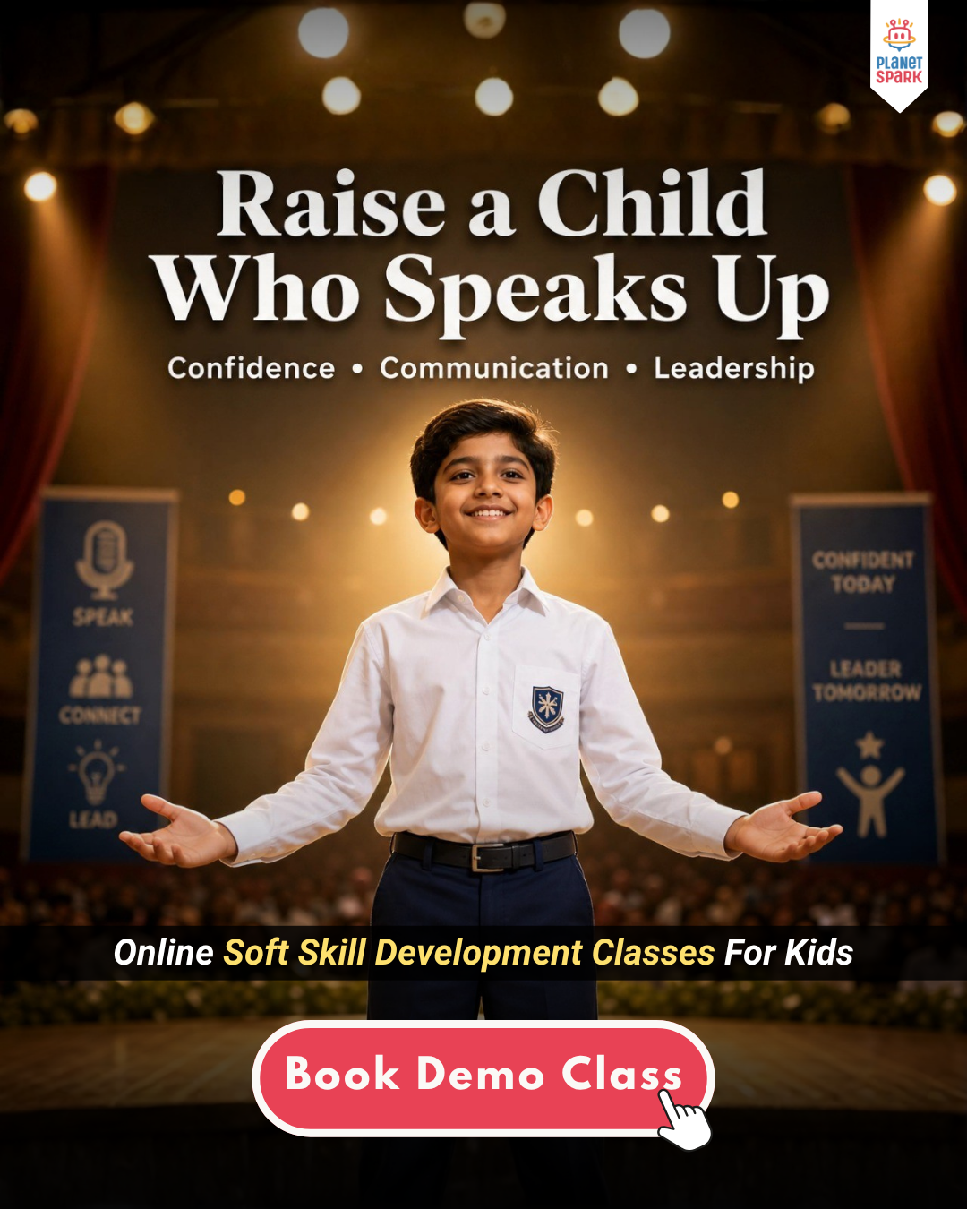 PlanetSpark - The Public Speaking Expert Facebook ad