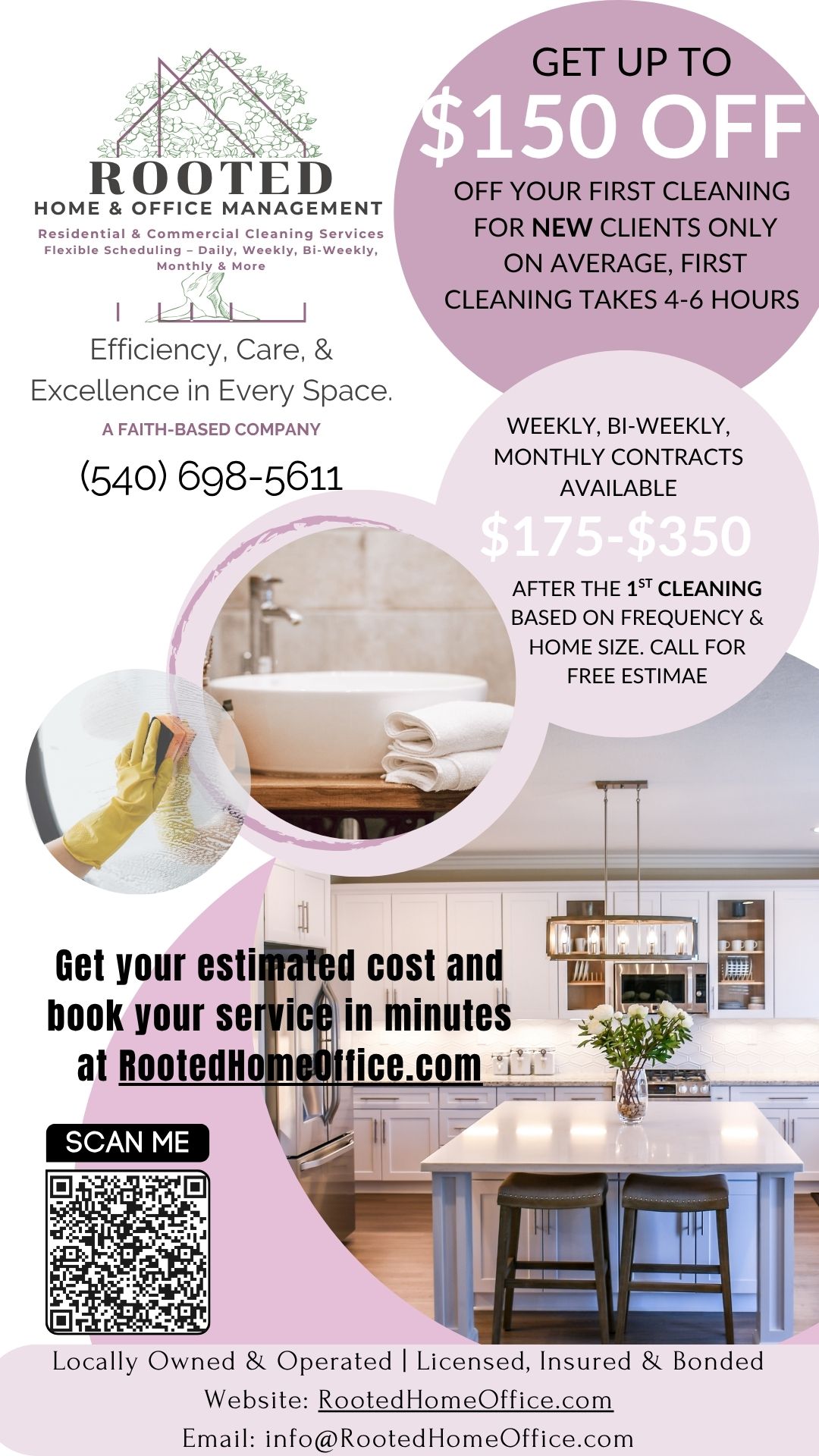 Rooted Home & Office Management Facebook ad
