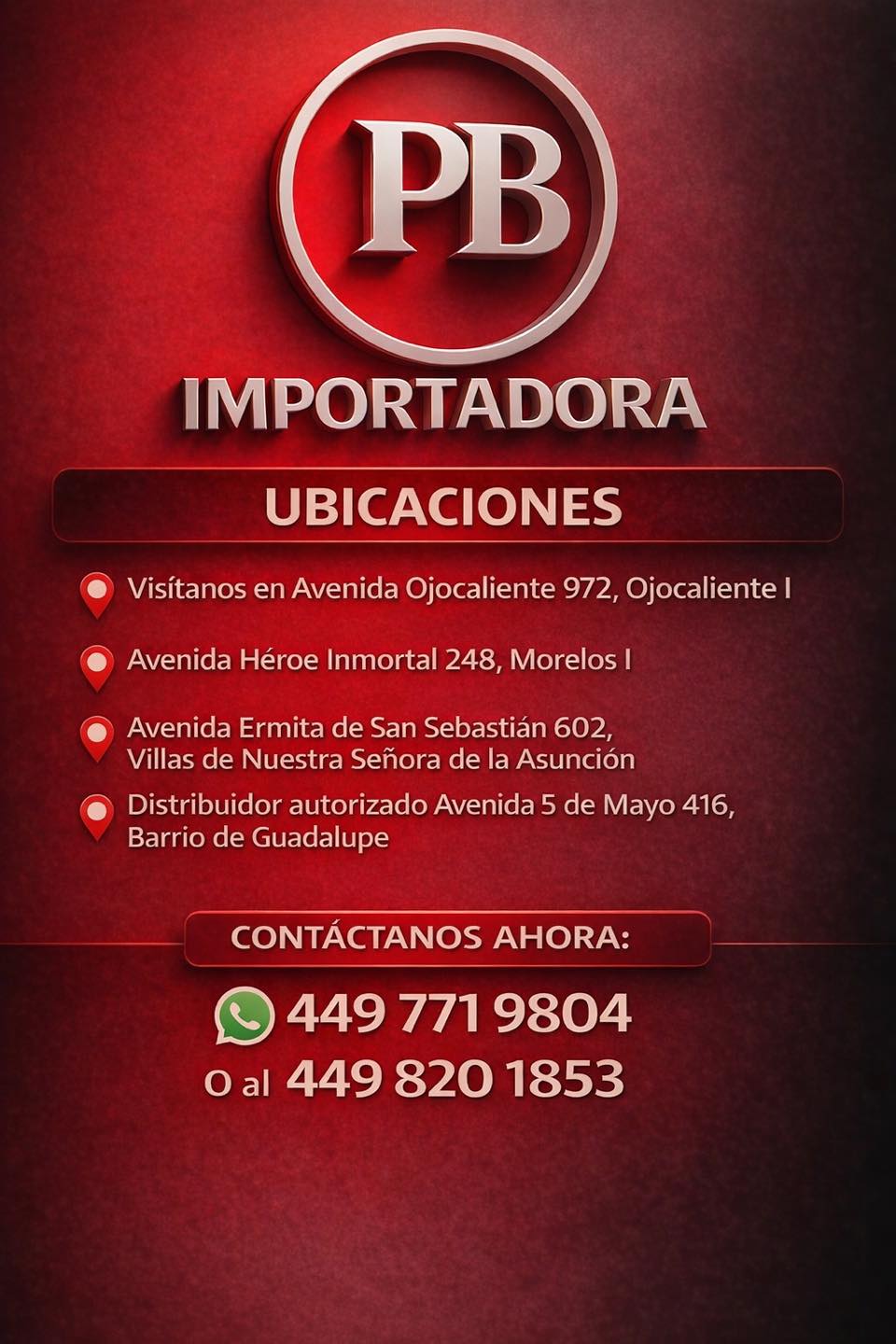 Importadora PB Facebook ad