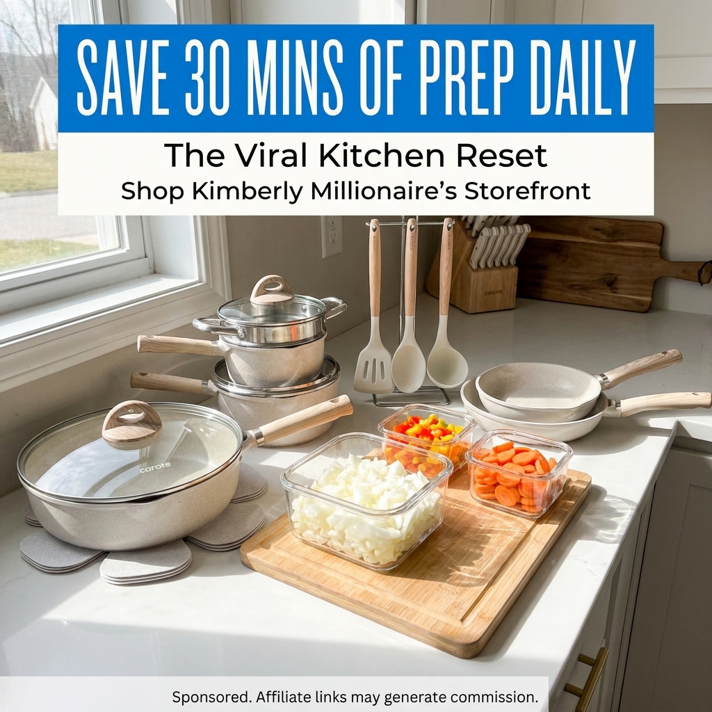 Azillionaires - K. Millionaire Facebook ad: Save 30 Mins of Prep Daily