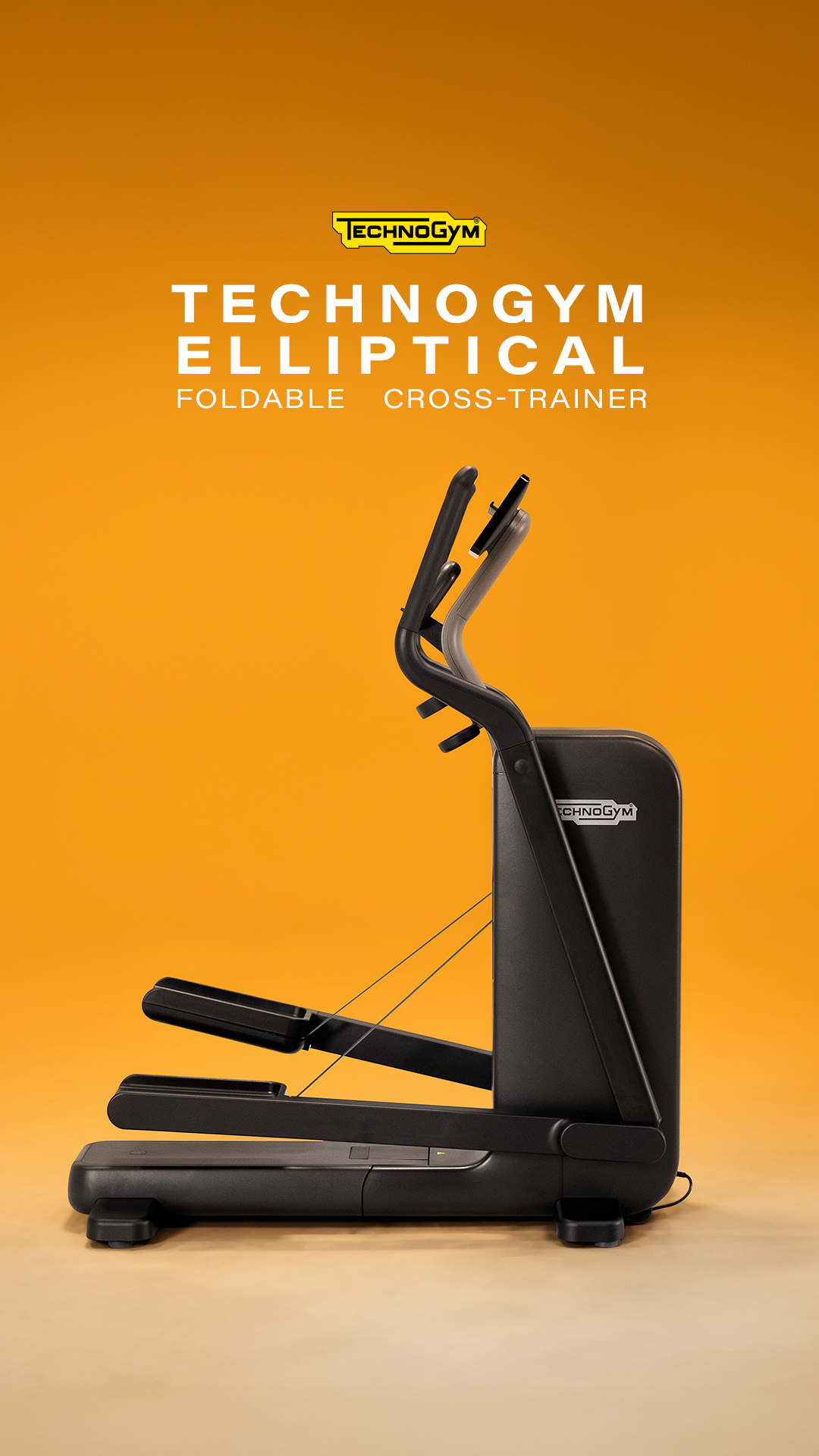 Technogym Facebook ad: Technogym Elliptical. Built for the home gym.
