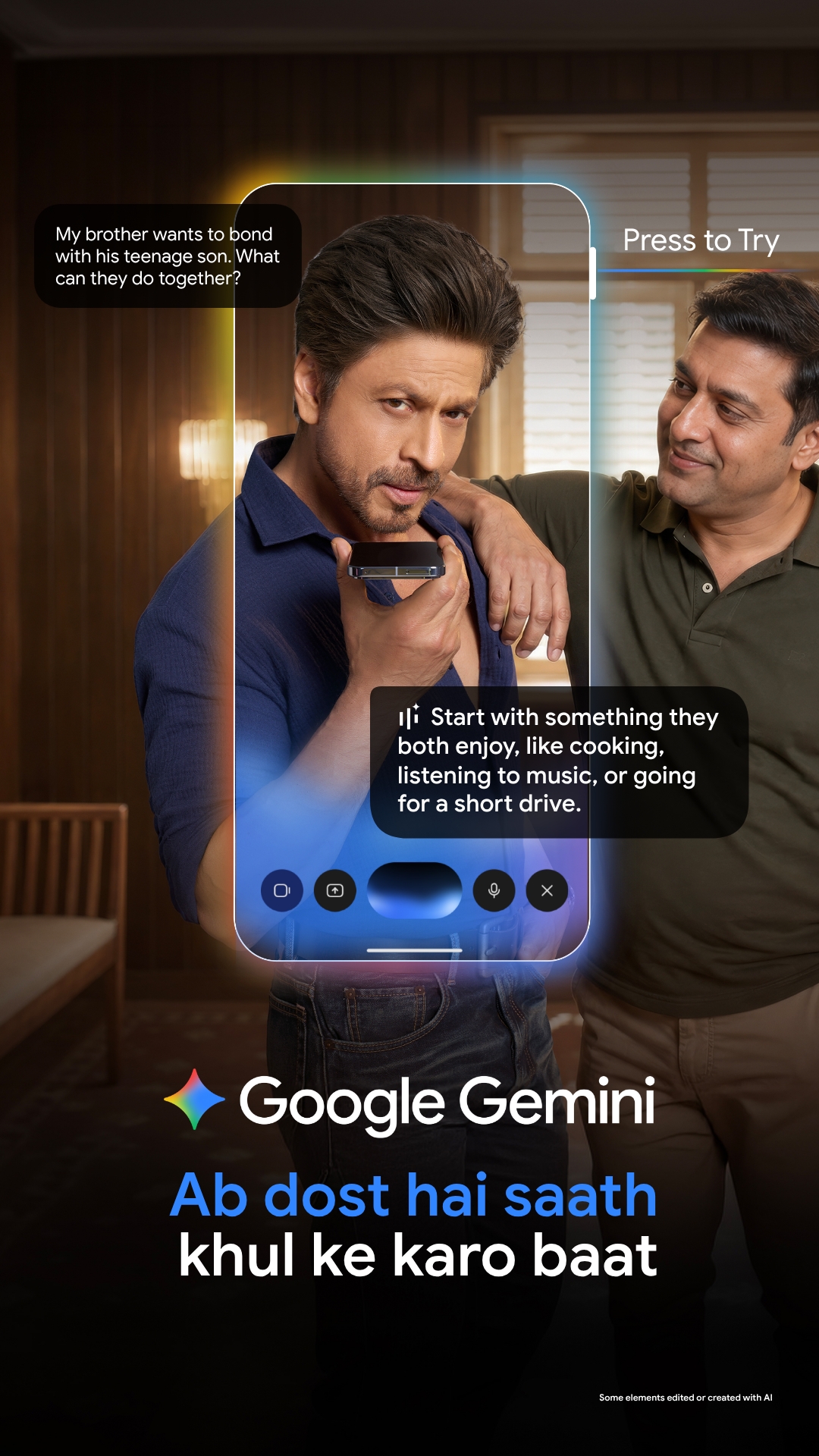 Google Facebook ad