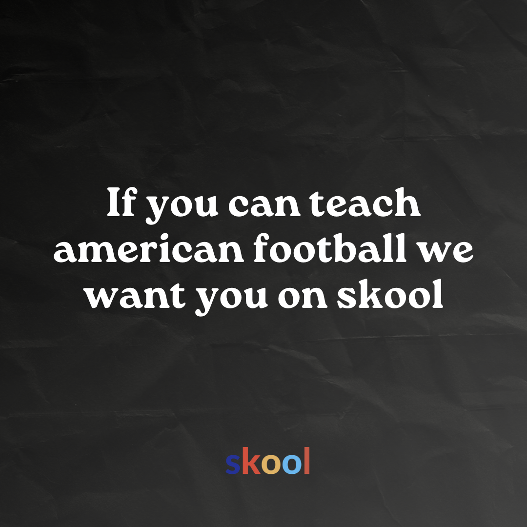 Skool Facebook ad