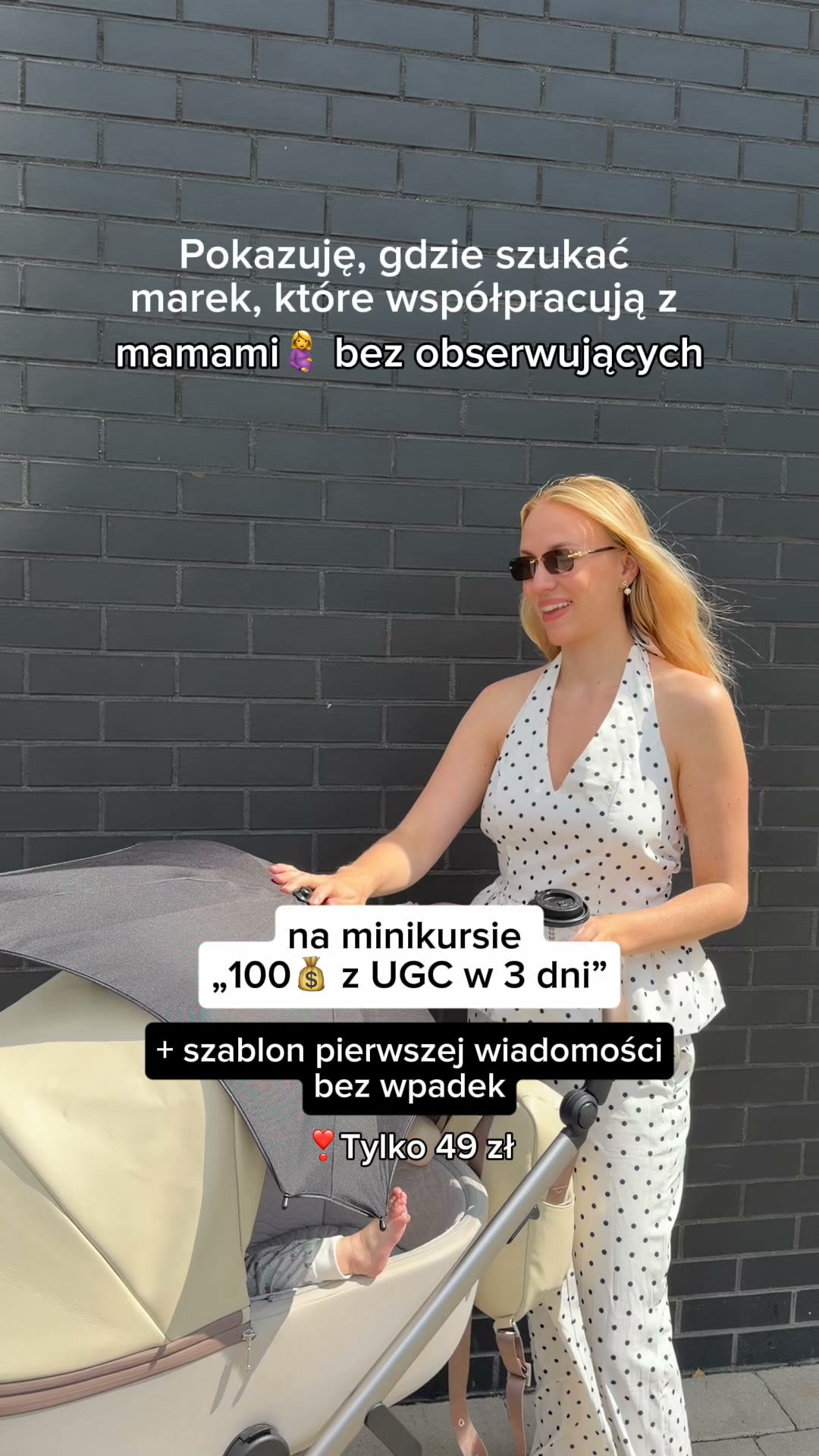 Weronika Uszko Facebook ad: 3-dniowy mini-kurs online o UGC