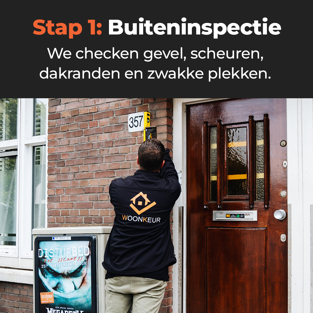 WoonKeur Facebook ad: Veel woningen hebben verborgen gebreken.