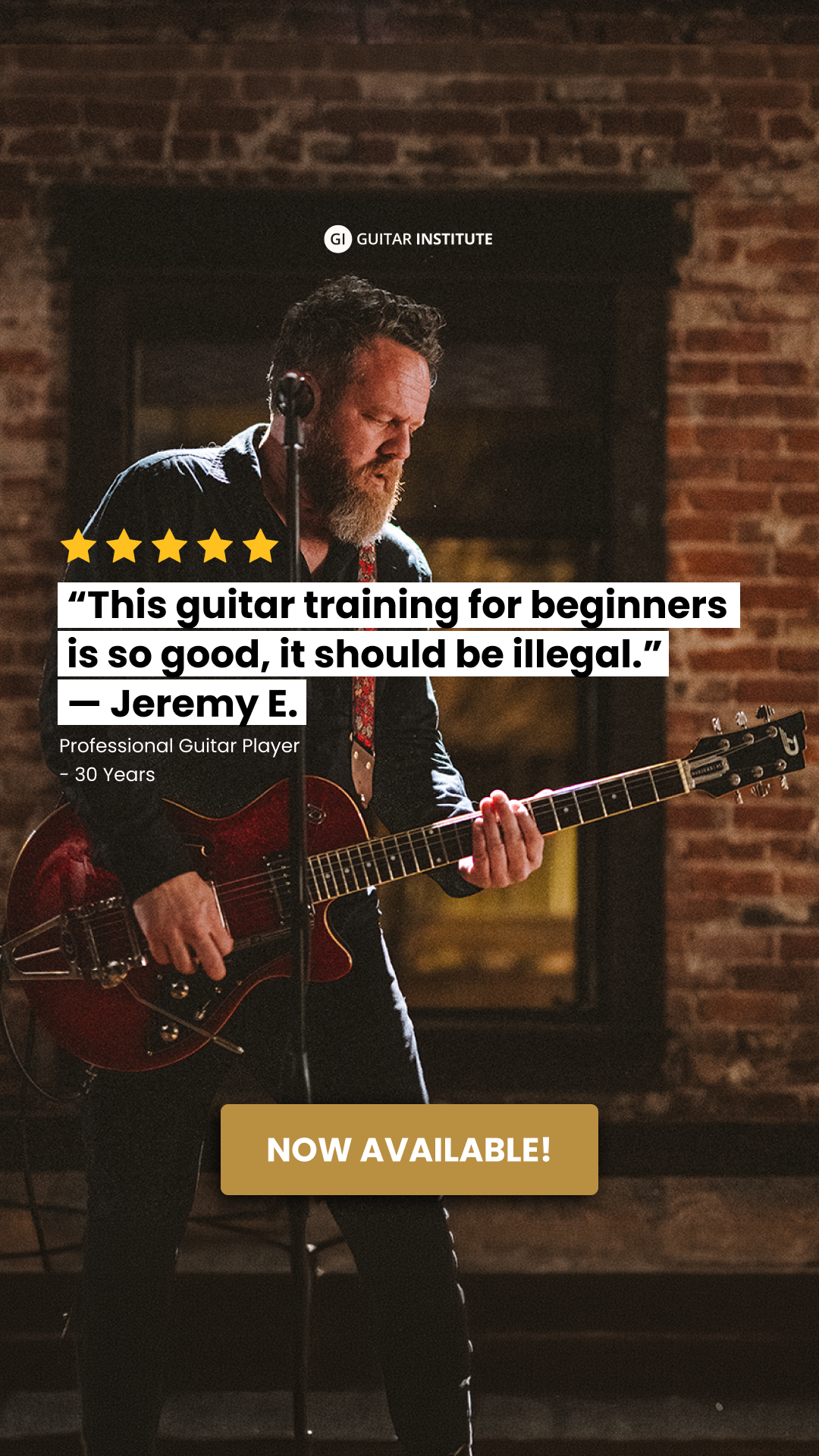 The Guitar Institute Facebook ad