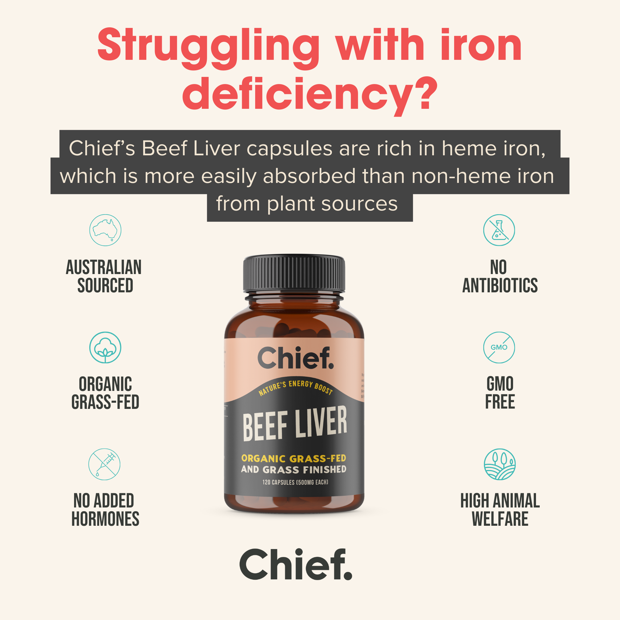 Chief Nutrition Facebook ad