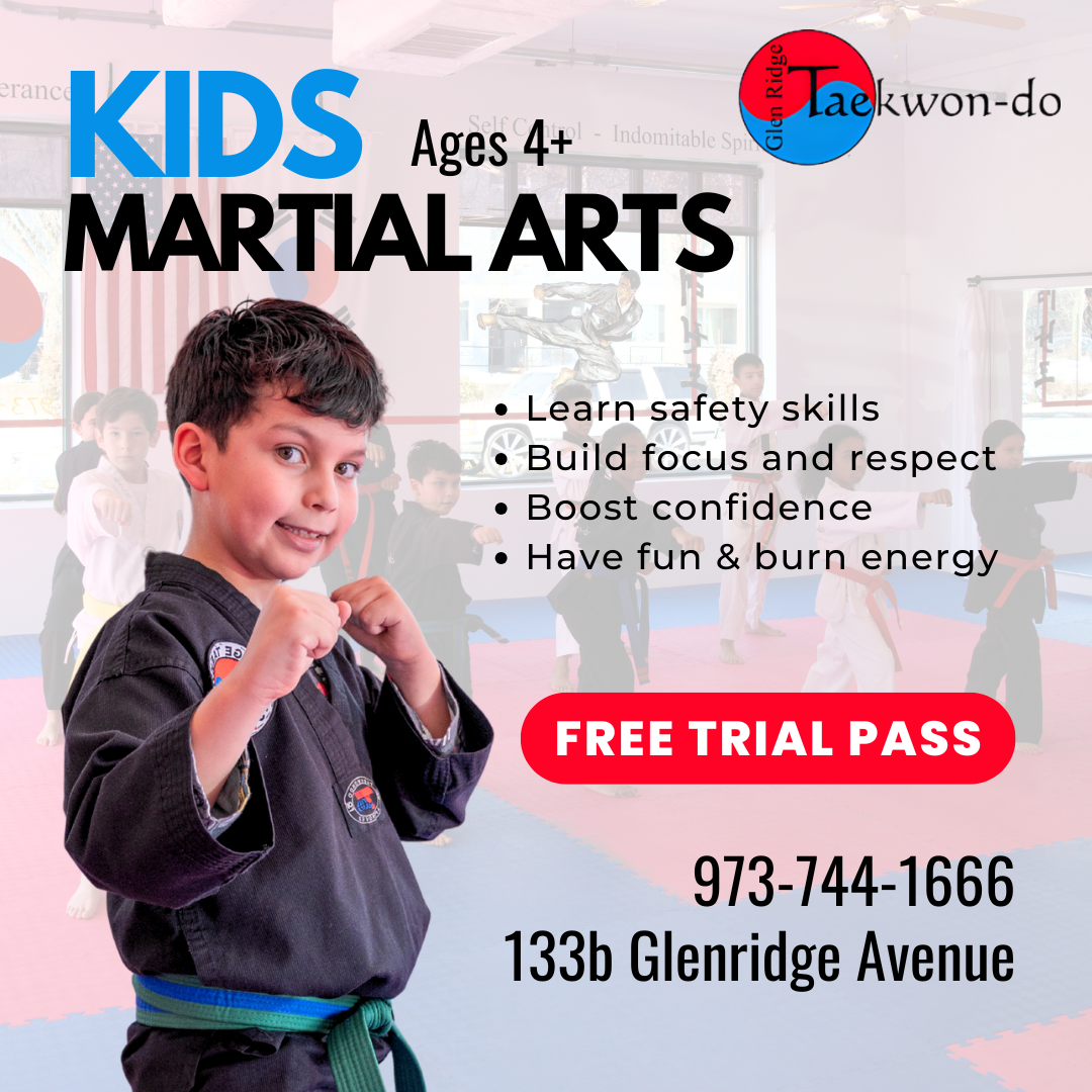 Glen Ridge Taekwon-do Facebook ad from May 10, 2026