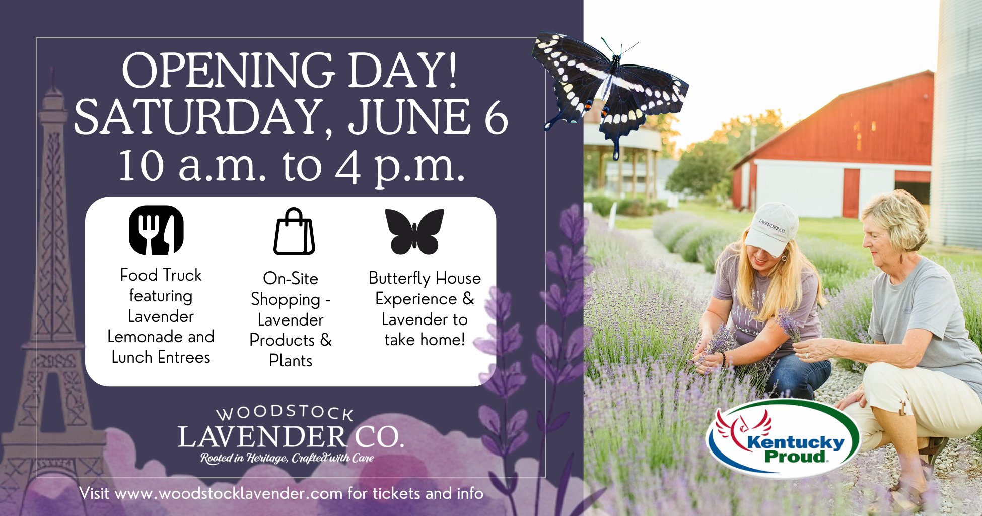 Woodstock Lavender Co. Facebook ad