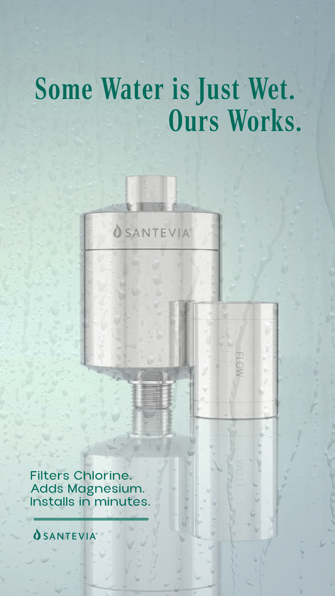 Santevia Water Systems Facebook ad