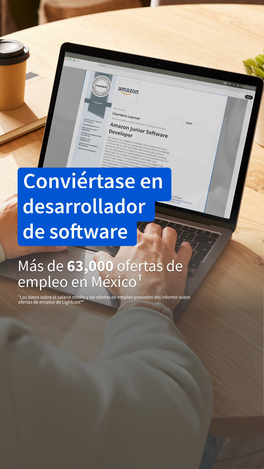 Coursera Facebook ad