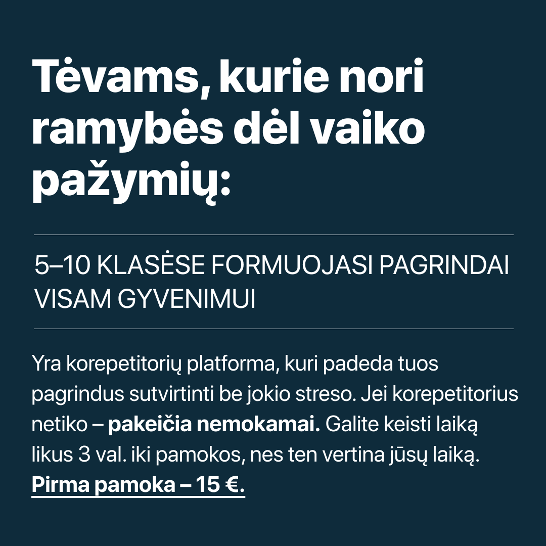Matematikos Korepetitorė Justina Facebook ad