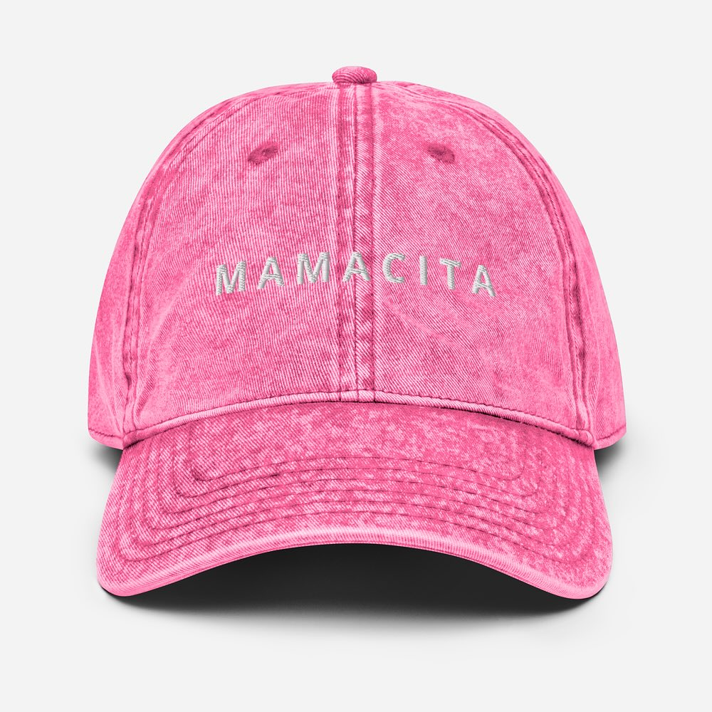 Talkingtea apparel Facebook ad: Vintage Cotton Mamacita Twill Cap: Soft & Stylish Casual…
