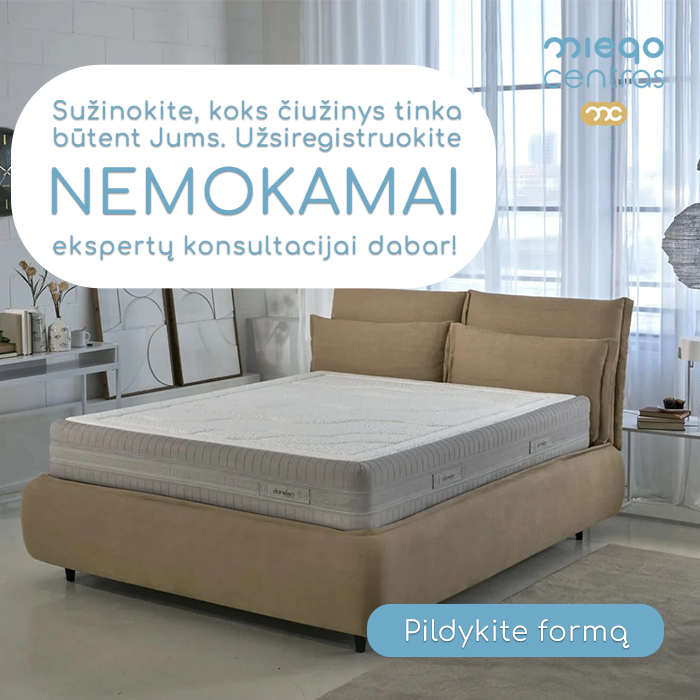 Miego Centras Facebook ad: Greitai ir paprastai atsakome į klausimą, koks čiužinys…