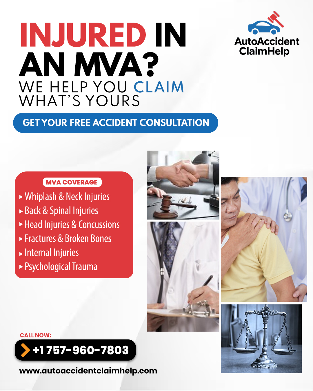 Auto Accident Claim Help Facebook ad: Accident Lead Form