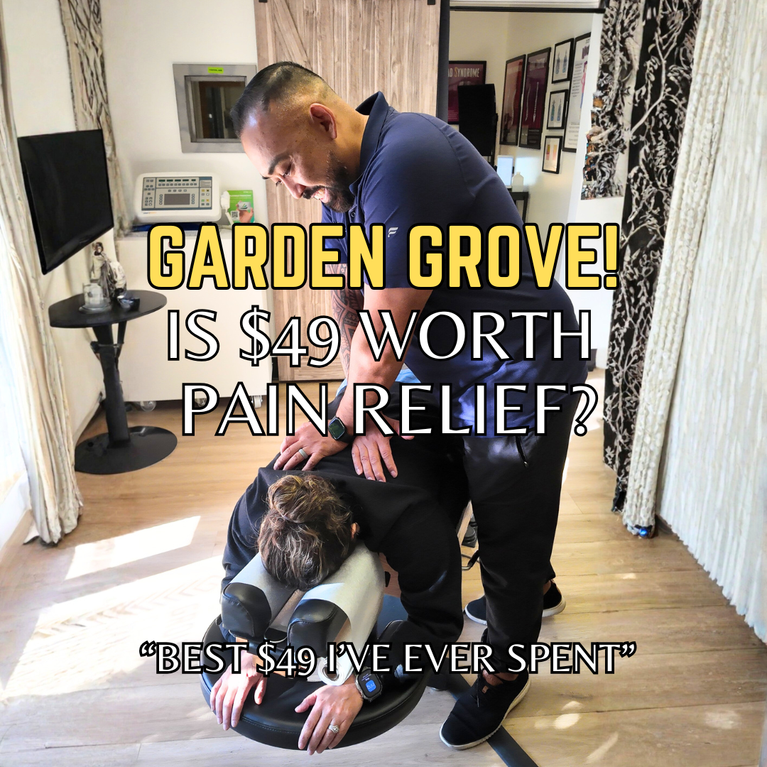 Groundwork Chiropractic Facebook ad: $49 HOLISTIC REJUVENATION SESSION IN GARDEN GROVE