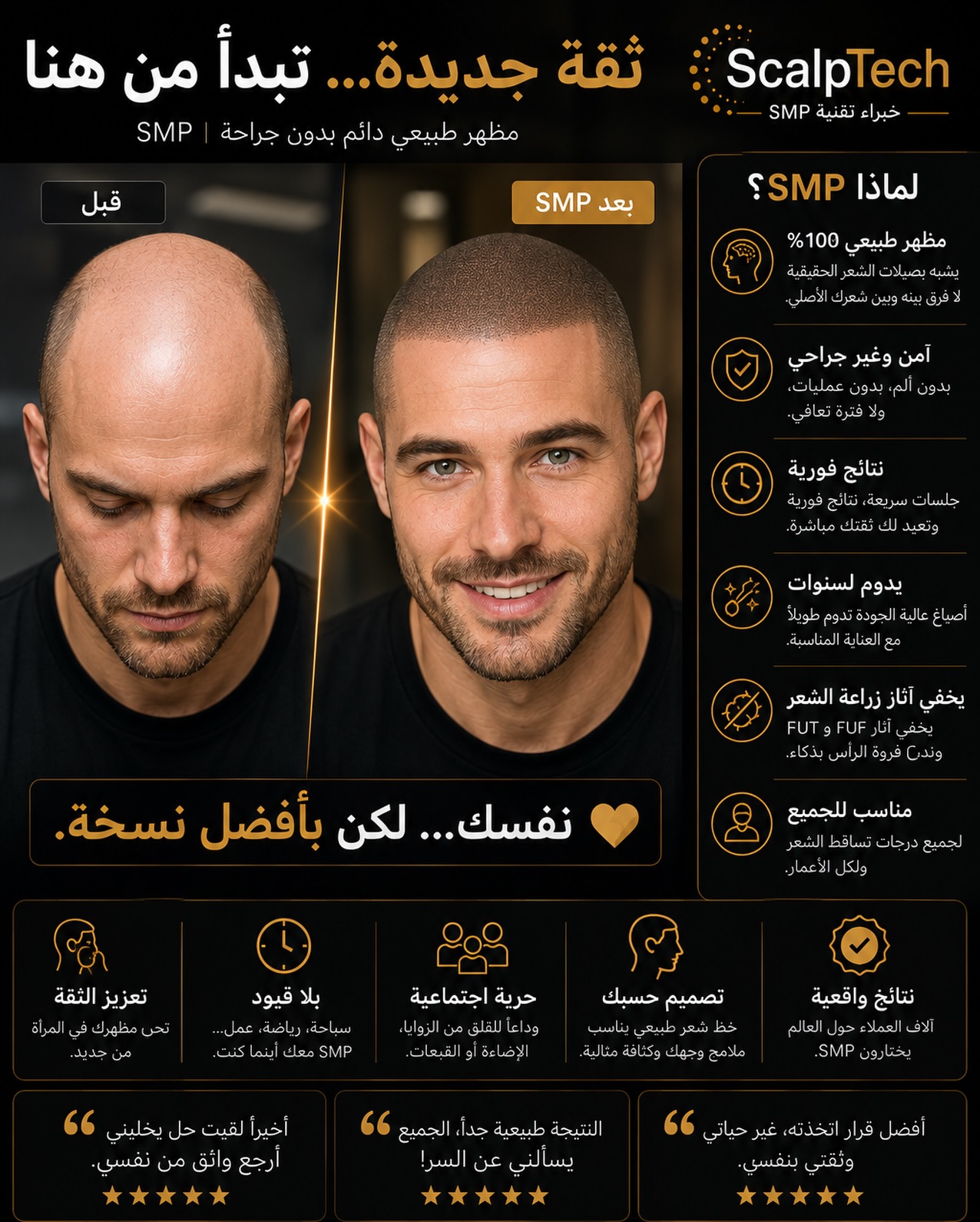 ScalpTech.SMP Facebook ad: لماذا ScalpTech؟
