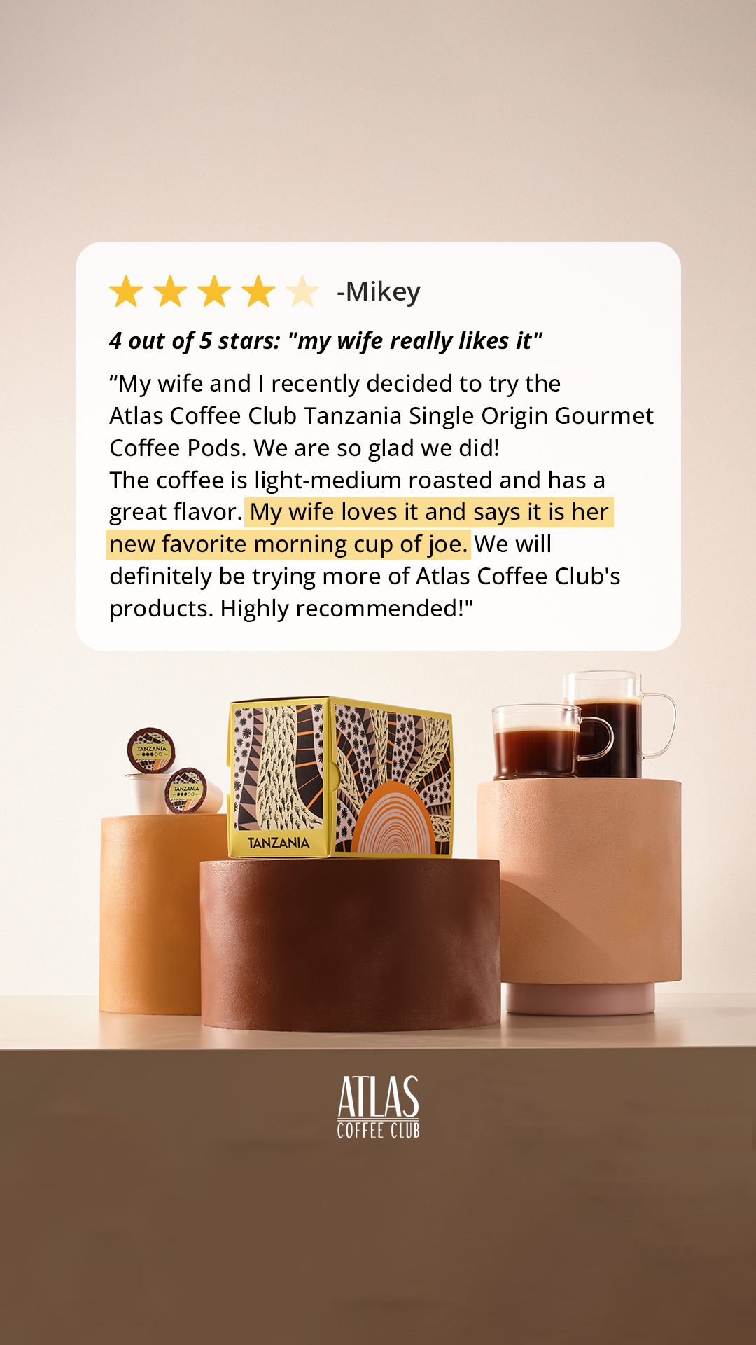 Atlas Coffee Club Facebook ad