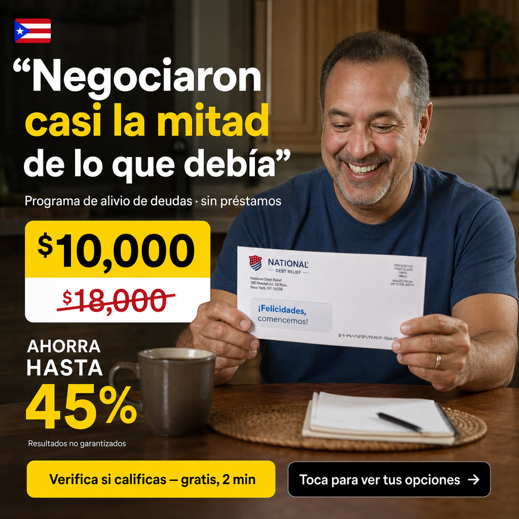 Tu Amigo Financiero Facebook ad: Programa Nacional de Alivio de Deuda