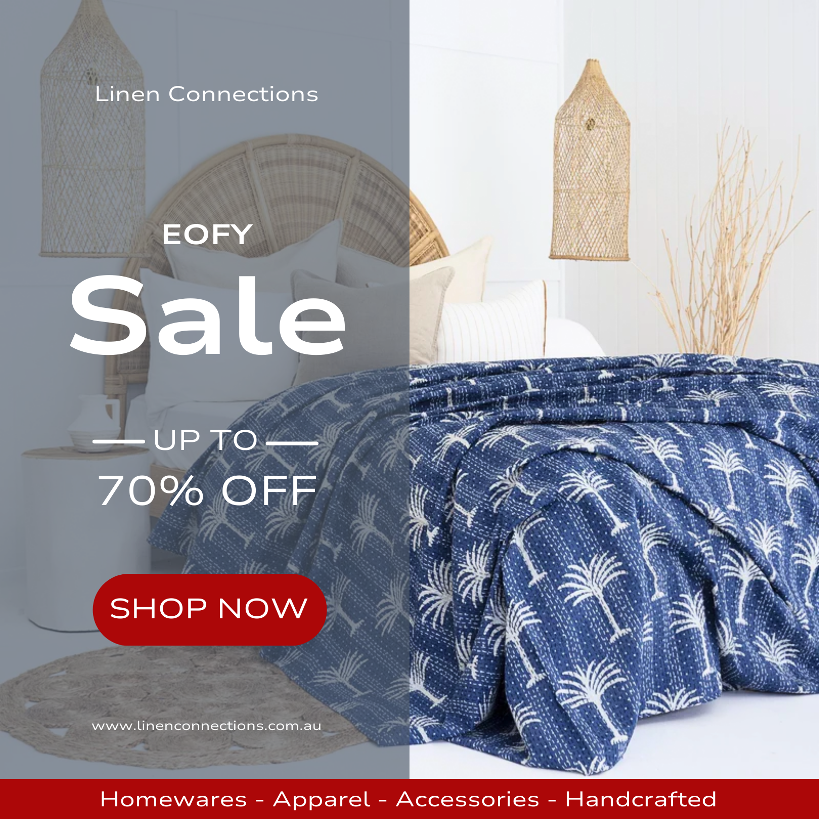 Linen Connections Facebook ad