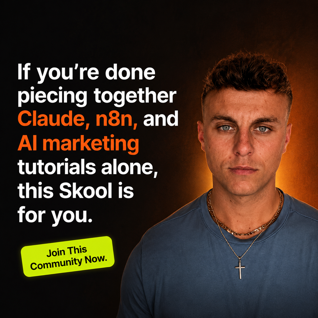 Skool Facebook ad