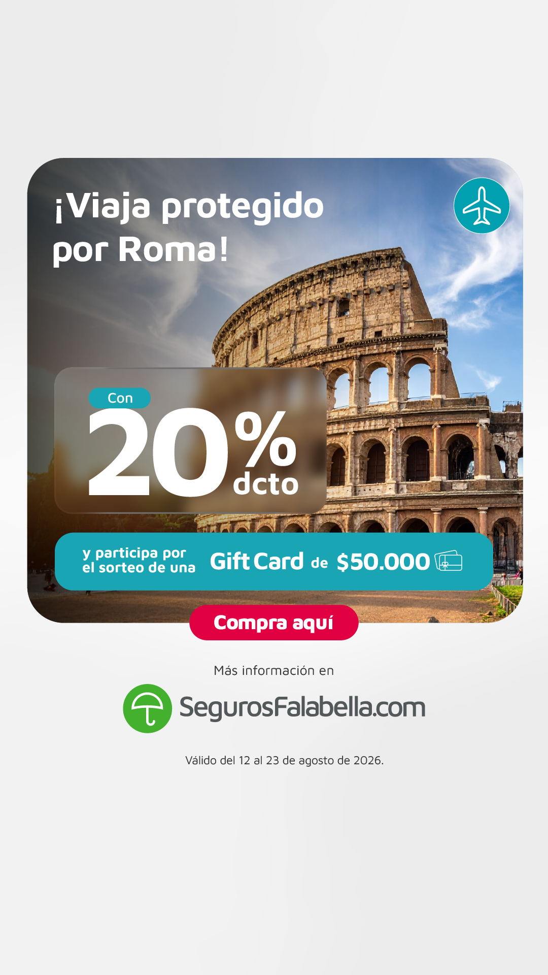 Seguros Falabella Chile Facebook ad
