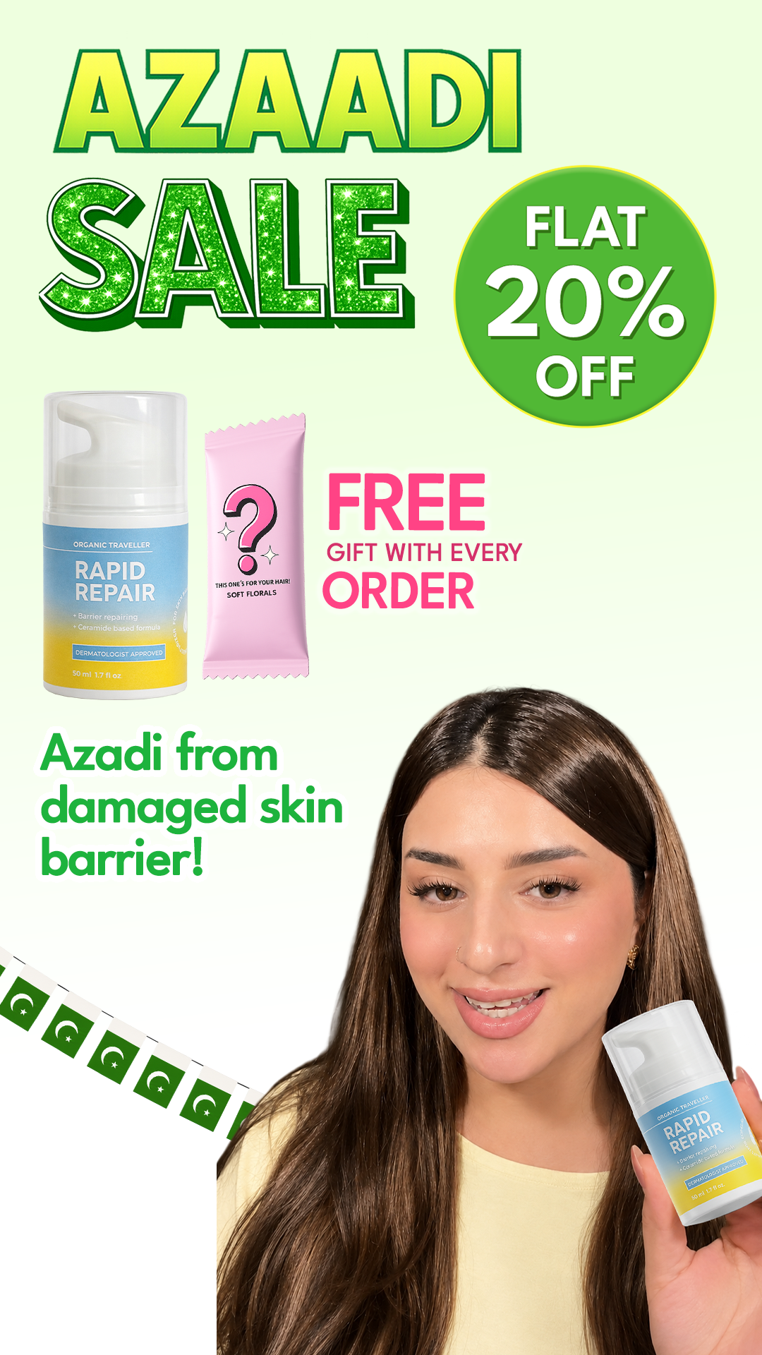 Organic Traveller - Skincare Facebook ad