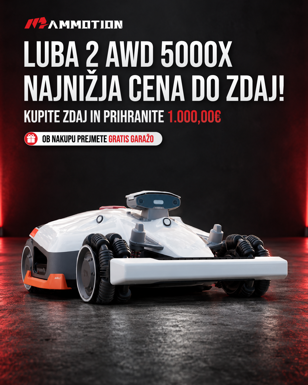 Mammotion Slovenija Facebook ad: LUBA 2 AWD 5000X