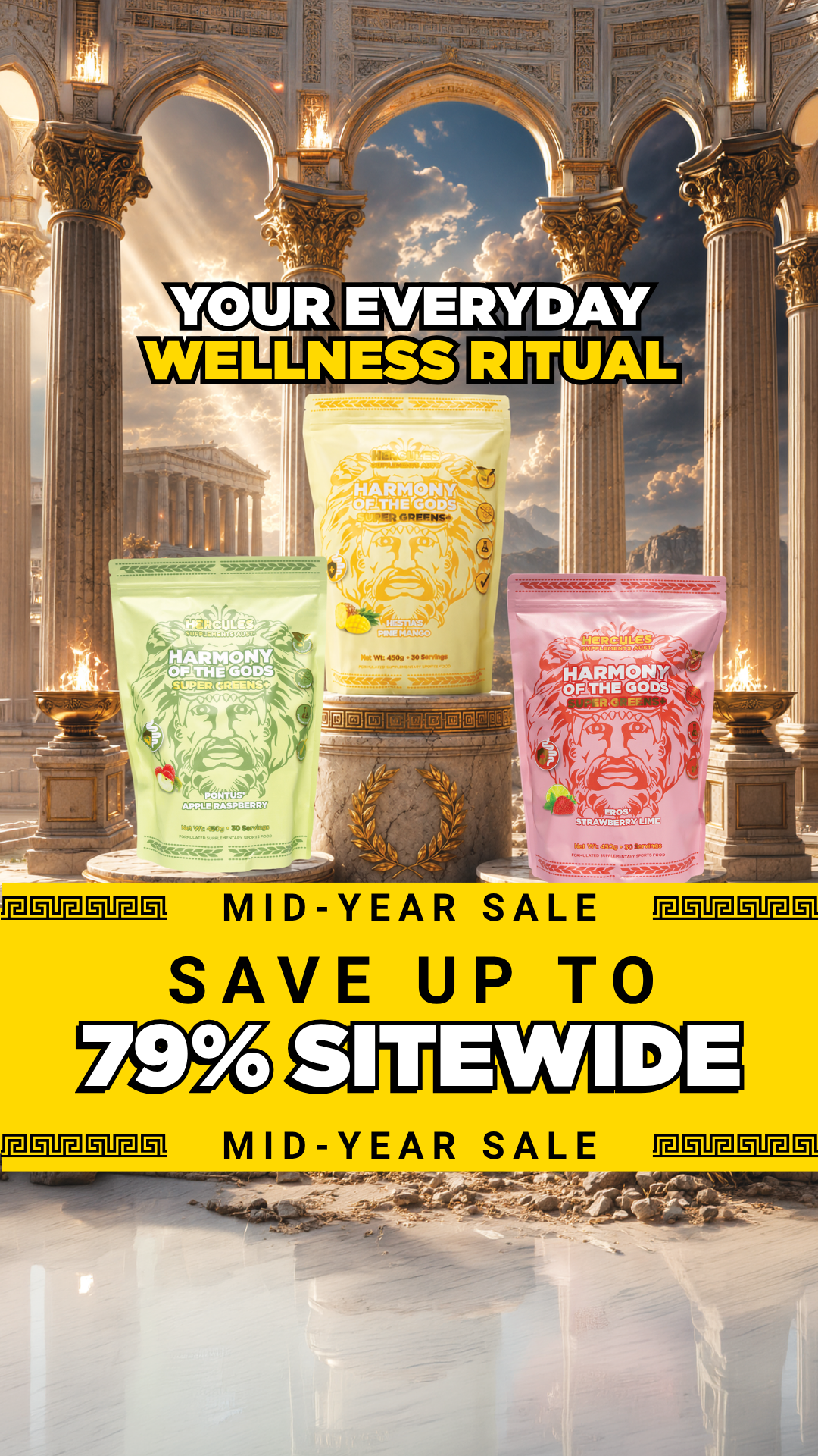 Hercules Supplements Aust Facebook ad