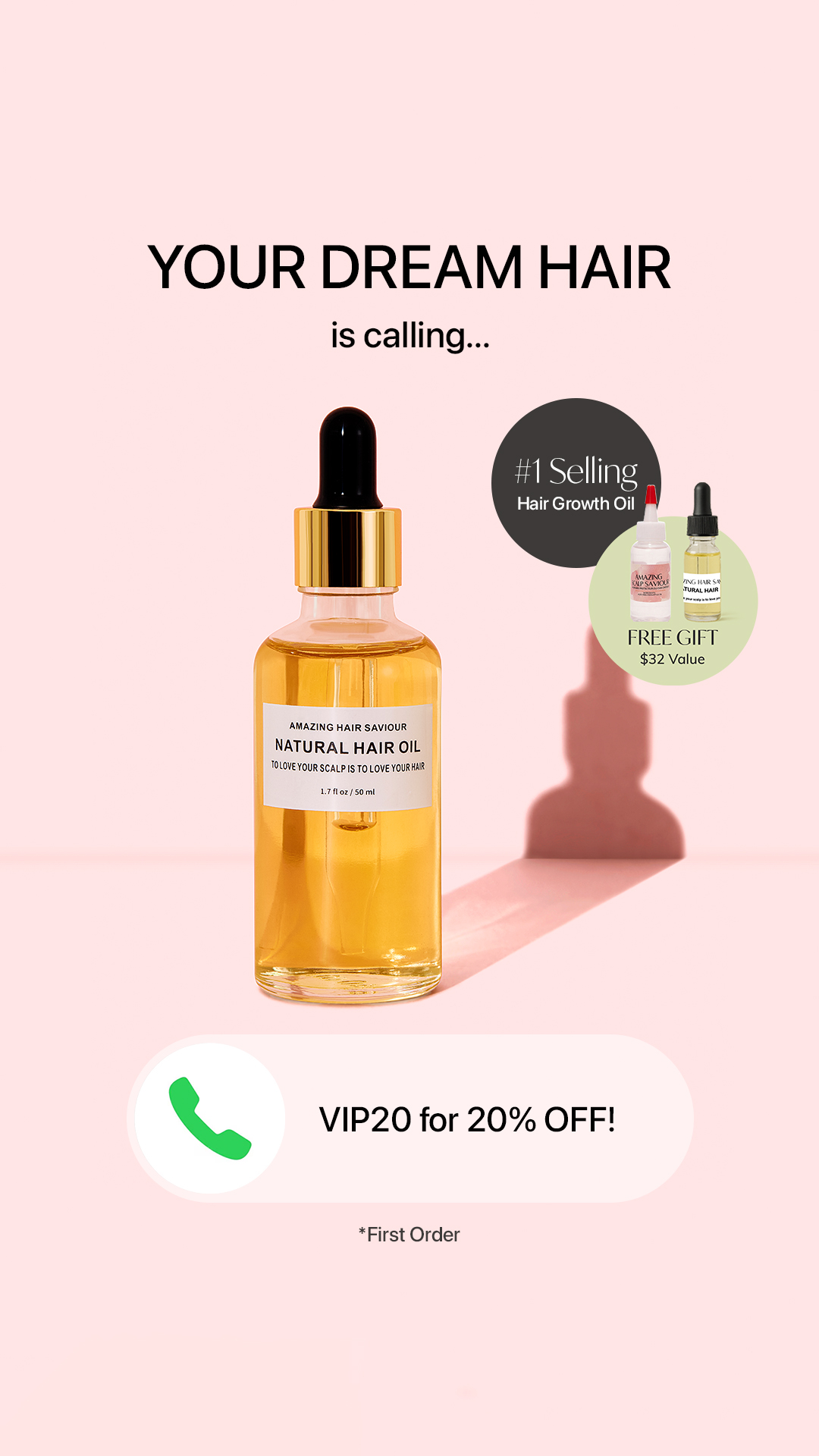 Amazing Hair Saviour Facebook ad