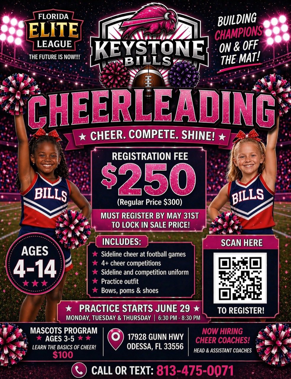 Keystone Bills Youth Football & Cheer Facebook ad: FALL REGISTRATION IS OPEN, DON’T MISS THESE DEALS!